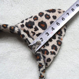 Leopard Print Plush Cat Ears, Girls Cat Ears, Headband, Toddler