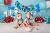 Twin Boys Thing 1 & Thing 2 Cake Smash Outfit