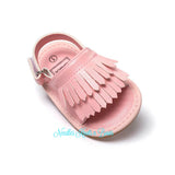 Baby Girls Sandals, Leather Fringe Sandals, Baby Sandals, Pre Walker Sandals, Crib Shoes