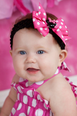 Girls First Minnie Mouse Birthday Dress, Second Birthday Dress Needles Knots n Bows Girls First Minnie Mouse Birthday Dress, Second Birthday Dress Needles Knots n Bows
