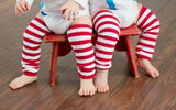 Red and white striped leg warmers.  Perfect for pairing up with your Dr. Suess birthday or cake smash outfit. 